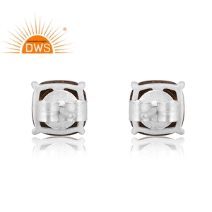 Dernier modèle de boucle d'oreille en argent sterling fin avec pierres précieuses en pyrite naturelle Fabricant de bijoux personnalisés - Product Image 4