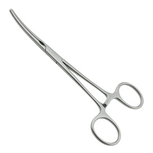 Instrumento de abrazadera quirúrgica Vascular Manual KOUNAIN de 165mm, pinzas hemostáticas de acero inoxidable para atrauma curvo DeBakey-Pean - Product Image 1