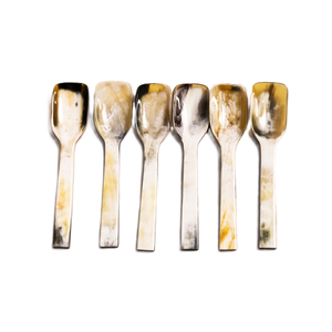 Cuillère en corne de buffle naturelle durable de conception classique et poignée en os 6/12/24 pièces de cuillère ensemble disponible toutes les tailles décoration - Product Image 4