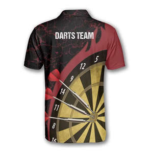 Sublimation personnalisée Football Jersey Dart Polo Shirt avec poche Polos conçus - Product Image 5