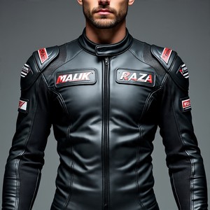 Combinaison de course de moto en cuir deux pièces | Malik Raza | Logos de tailles de couleurs personnalisées | Concessionnaire à faible coût en vrac - Product Image 2