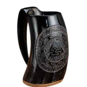 La tasse unique en corne d'artisanat naturel pour les fêtes de Noël et les bars de restaurants offre une expérience de boisson distinctive - Product Image 4