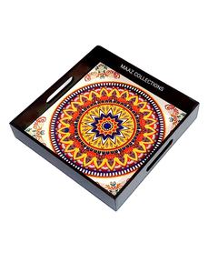 Venta al por mayor de bandejas de madera de tamaño personalizado artesanales accesorios de decoración de cocina con impresión de estilo rústico único - Product Image 1