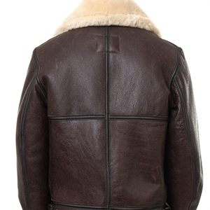 Chaqueta Bomber de Cuero para Hombre, Cuello Alto, Bordado con Letras Elegantes, Estilo Urbano, Impermeable y Transpirable para Clima Frío - Product Image 4