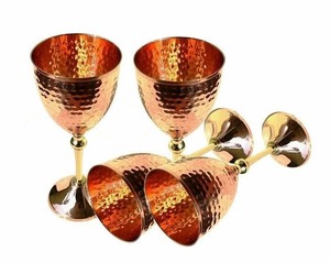 Cristalería de copa de diseño de lujo moderno, suministro de fábrica, acabado de cobre metálico de hierro para bar y vino para beber - Product Image 4