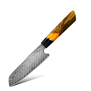 มีดทำครัวเหล็กดามัสกัสด้ามจับไม้แข็ง - Product Image 6