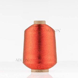 Sari MX de elegancia Roja turca con ganchillo de hilo metálico para bordado de alta costura y costura de boutique - Product Image 5