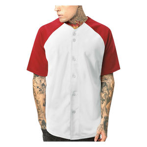 Maillot de baseball pour hommes OEM chemises boutonnées uniformes de sport à manches courtes maillots de baseball personnalisés vente en gros vierge - Product Image 5