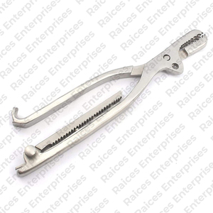 Instrumento médico, fórceps ortopédicos de sujeción de huesos, mango curvo personalizado completo, fórceps quirúrgicos de sujeción de huesos de acero inoxidable - Product Image 1