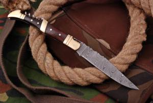 Vente chaude Damas Acier Pliant Portable Manche En Bois EDC Couteaux De Poche Tactique Couteau Pliant Laguiole Couteaux À Vin - Product Image 2