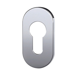 Bocchetta Ovale Bassa(mm6) Inox Satinato Foro Yale - Product Image 1