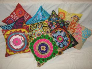 Housse de coussin en lin macramé faite à la main coussin élégant brodé technique tissée de haute qualité 100% coton soie pour une utilisation à la maison hôtel - Product Image 2