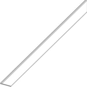 Profilo Barra Piatta in Alluminio Cromato Argento Mm. 30x2 Metri 1 - Product Image 1