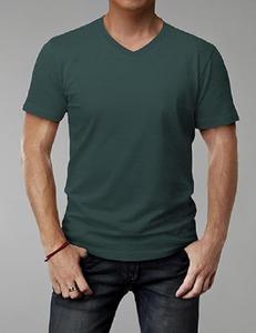 OEM 100% coton mélange de polyester T-shirt à col en V sur mesure Style décontracté Approvisionnement direct de l'usine Bangladesh Valeur Offre promotionnelle - Product Image 5