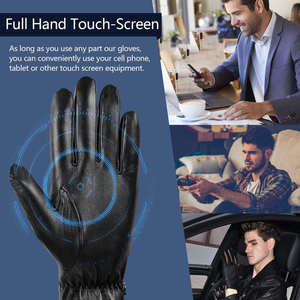 Gants en cuir de mouton de haute qualité pour hommes Doublure en laine Sécurité durable Premier cadeau respirant résistant à la déchirure personnalisable pour - Product Image 6