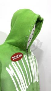Dizzah Vente en gros d'usine Sweats à capuche à fermeture éclair imprimés bouffants pour hommes 80% polyester 20% coton 400gsm grande taille pour l'hiver - Product Image 5