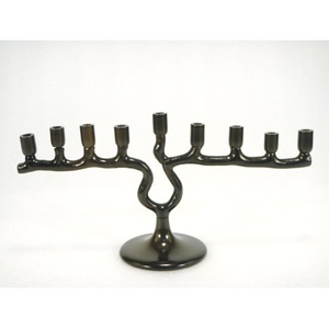เชิงเทียน menorah เหล็กสำหรับบ้านบนโต๊ะตกแต่งเทียนแสงอาหารค่ำใช้ - Product Image 3