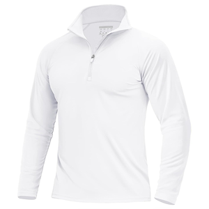 Haut de sport actif pour homme 2025, anti-UV, séchage rapide, écologique, coloré, demi-zip, polyester et élasthanne, fabriqué par Tenzo Int'l Custom - Product Image 4