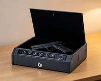 3 Möglichkeiten, schnell den biometrischen Safe mit elektronischem Digitalverschluss und Fingerabdrucksensor zu öffnen – ideal für Nachttisch, Schlafzimmer und Heimaufbewahrung