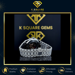 Dernière vente, qualité supérieure, prix de gros, design accrocheur, bracelet en acier inoxydable, quartz automatique, diamant moissanite - Product Image 2