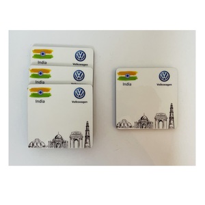 Elegante Juego de 4 Posavasos Wolkswagon con Soporte (con Caja), MDF con Laminado de Alto Brillo y Antideslizante de EVA - Product Image 1