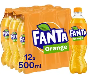 Fanta-Bebida de refrescos con sabor a fruta, 500ml