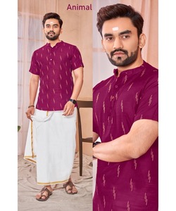 Pakistanais Hiver AchkanBandhgalaSherwaniKurta pour Homme en Tissu de Coton avec Dernier Col Cou Bouton Chaîne Pyjama Pathani - Product Image 4