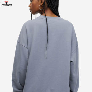Pull à manches longues à design personnalisé Sweat-shirt à épaules tombantes pour femme Prix de gros à vendre - Product Image 3