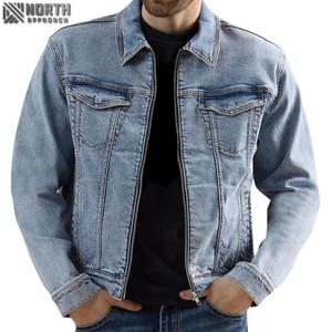 Chaqueta vaquera para hombre, chaqueta vaquera informal de corte regular con botones y manga larga, chaqueta vaquera para hombre, Chaquetas vaqueras, abrigos - Product Image 1