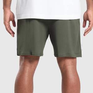 Green High Quality <b>Stretch</b> Micro Cool <b>Shorts</b> Casual Drawstring Custom Logo Sports Active Workout Gym Athletic <b>Shorts</b> - Product Image 3