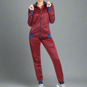 Survêtement 2 pièces personnalisé de couleur marron pour femmes, ensemble assorti de survêtement 2 pièces sur toute la longueur, ensemble 2 pièces pour femmes et ensemble de survêtement - Product Image 1