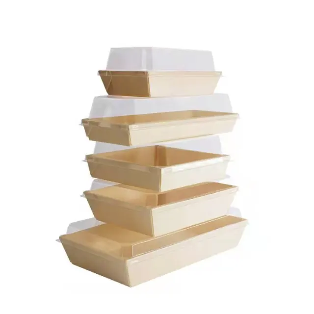 Scatola trapezoidale buon prezzo scatola di legno per l'imballaggio alimentare marchio Takpak servizio personalizzato dal produttore della Cina