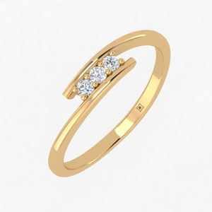 Venta caliente Rikhava joyería fina 14K oro blanco anillos de diamantes VVS claridad Popular boda compromiso diseño IGI - Product Image 3