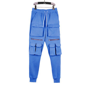 Vente en gros de logo personnalisé et impression pour hommes Automne 100% coton respirant vêtements de cérémonie pantalons de survêtement avec poches pantalons de jogging pantalons - Product Image 1