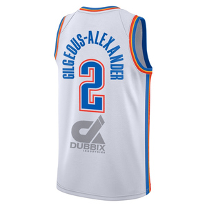 Maillot de basket-ball pour homme 2024, style américain, noir, de haute qualité, cousu, uniforme respirant, 3D, Gilgeous-Alexander 2, Giddey 3, vente en gros - Product Image 5