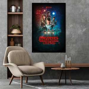 โปสเตอร์ติดผนังสไตล์โมเดิร์นจากซีรีส์ Stranger Things ที่มีวิโนน่า ไรเดอร์ในตัว - Product Image 1