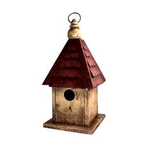 Casa de pájaros de Metal para delicia de pájaros pequeños para decoración de jardín y balcón al aire libre Casa de pájaros de Metal Premium de la más alta calidad - Product Image 5