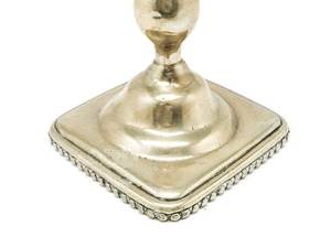 Hot Antique Design Metal Candles Holders <b>Silver</b> Glossy Luxury Candle stick Holder Handmade Tabletop Centerpiece Candleholder - Product Image 5