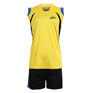 ชุดวอลเลย์บอลชายคุณภาพสูง ออกแบบพิมพ์ลายได้ตามต้องการ สวมใส่สบาย แห้งเร็ว ผลิตจากโพลีเอสเตอร์ 100% - Product Image 1