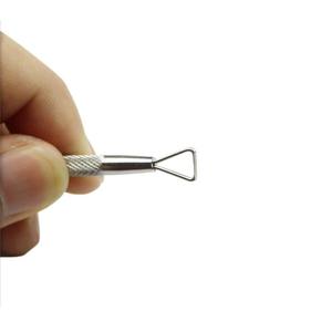 Removedor de Esmalte de Uñas de Acero Inoxidable, Herramienta de Arte de Uñas, Palo Triangular para Empujar y Remover Gel UV, para Manicura y Pedicura - Product Image 4