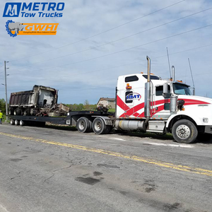 Remorque à trois essieux de 50 tonnes avec feux latéraux pour conteneurs, mini-excavatrices et <span class=keywords><strong>transport</strong></span> polyvalent, directement de l'usine Metro Tow Trucks - Product Image 4