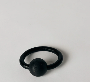 Anneaux de serviette en acier inoxydable noir Top Design Fer pour mariages Occasions spéciales rondes en acier inoxydable - Product Image 6