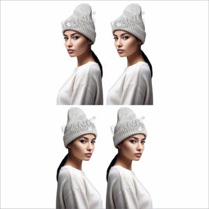 Bonnets pour femmes fabriqués au Pakistan, personnalisez votre propre design, bonnets jacquard pour femmes en vente en ligne - Product Image 6