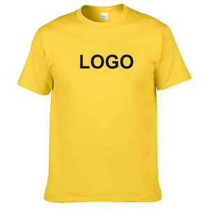 Venta al por mayor 100% Premium Cotton O-Neck T-Shirt Hombres de punto camiseta en blanco con impresión personalizable y logotipo bordado - Product Image 1