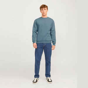 Sudadera de algodón ajustada de alta calidad para hombre, Jersey Vintage con estampado de logotipo personalizado, cuello redondo de invierno, estilo Puff Technics Fleece - Product Image 5