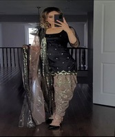 Caftan marocain Dhotis en satin perlé brodé, style saoudien, longueur ras du sol, multicolore, en coton, pour femmes musulmanes, tenue de soirée