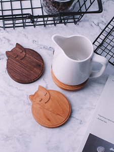 แผ่นรองแก้วไม้เนื้อแข็งสุดหรูสำหรับโต๊ะอาหาร ที่รองแก้วชา กาแฟ ทำด้วยมือ - Product Image 2