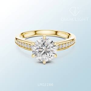 แหวนทรงกลมแบบสั่งทำพิเศษ ประดับด้วยพลอยคุณภาพระดับ VS สี F ได้รับการรับรอง ดีไซน์หรูหรา สง่างามเหนือกาลเวลา เหมาะสำหรับโอกาสพิเศษ - Product Image 5