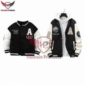 Haute qualité personnalisé brodé laine corps Baseball uniforme veste Streetwear vêtements Stand Hip Hop Letterman Varsity vestes - Product Image 3
