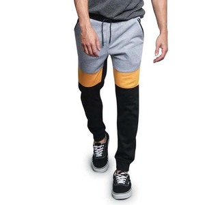 Vêtements pour hommes de couleur contrastée Cordon de serrage en coton Taille moyenne Pantalon pour hommes de qualité supérieure, droit, à rayures incurvées à vendre - Product Image 6